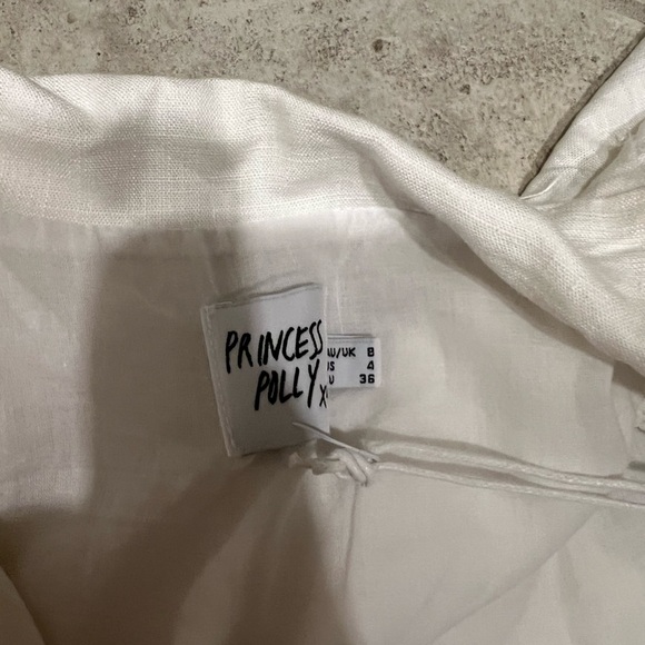 NWT Princess Polly White Addison Set Size 4 Old Money - Picture 4 of 4